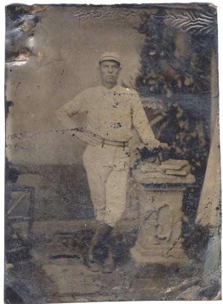 1870s 1880s Tintype Unknown Player