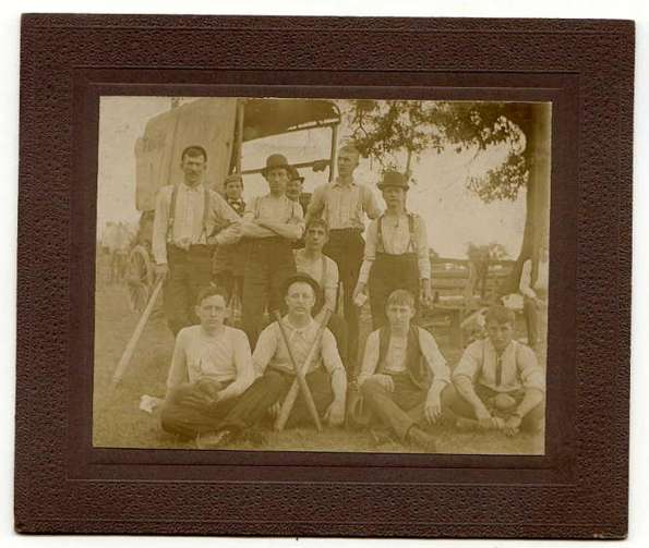 1890 Baseball Team Cabinet