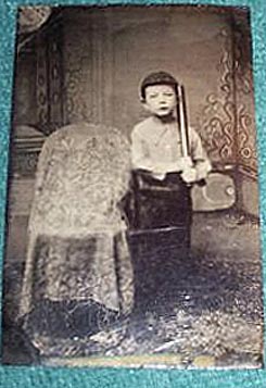 19th Century Tintype Small Boy