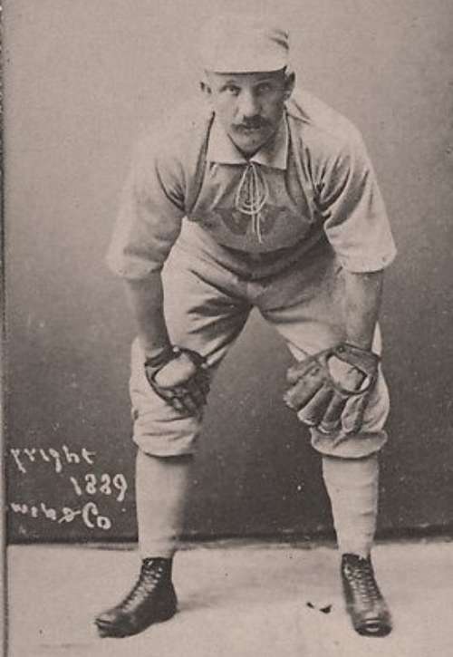 Hy Ebright With Sauer Catchers Glove