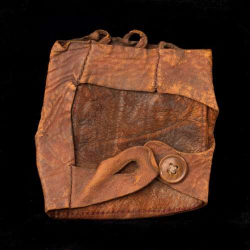 c. 1891 Spalding No. A or No. 5-0 or No. 7-0 Fingerless Throwing Glove Back