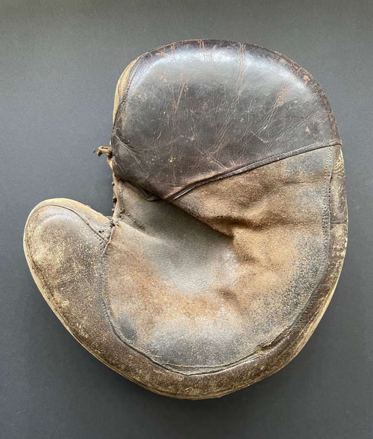 c. 1896 Jack Onslow Game Used Crescent Catchers Mitt Front 19th