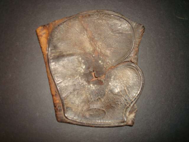 c. 1897 Barke Hand Shield - Motorman, Gripman and Baseball Fingerless Mitt Front