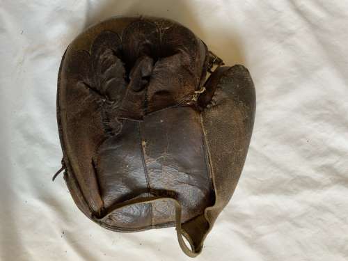 c. 1890's Quilted Catchers Mitt Back