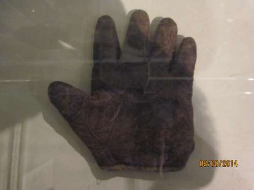 c. 1890's Tipped Finger Catchers Glove Righty Front