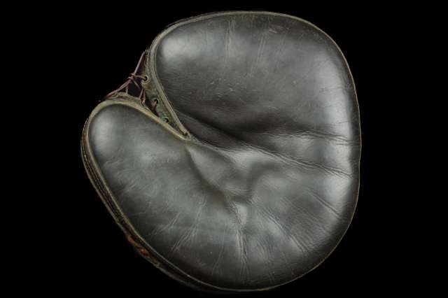 c. 1890's William Read & Sons Laced Perimeter Catchers Mitt Front