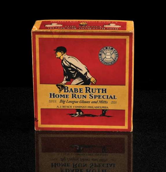 Babe Ruth A.J. Reach Home Run Special Catchers Mitt Box