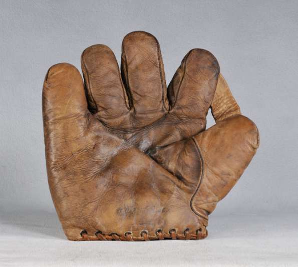 Babe Ruth D&M G41 Light Brown Front Babe Ruth Gloves Baseball Glove