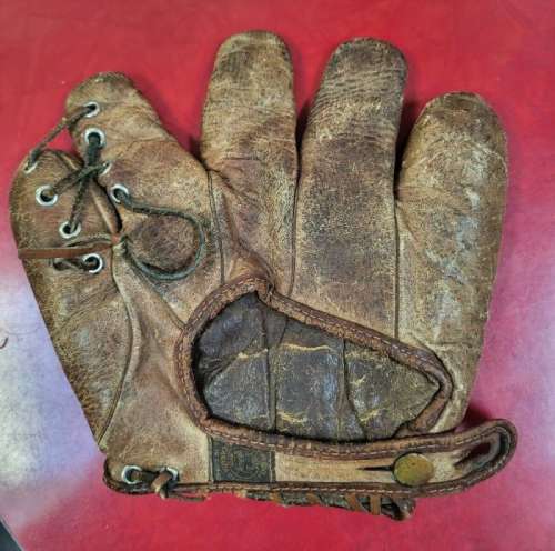 Babe Ruth Reach Wright Ditson Home Run Special Glove Back