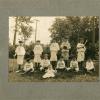 Bylar Bros. Base Ball Team with Baby Mascot
