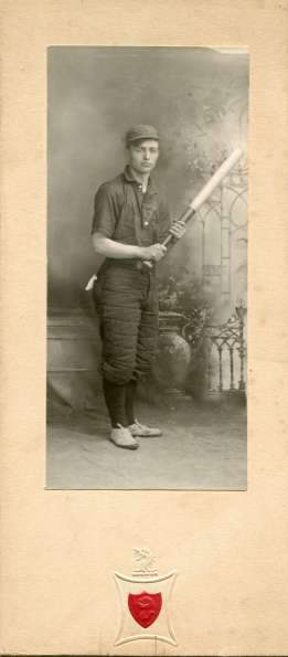Early Base Ball Player Nadeau Studio Portrait