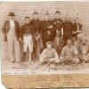 Early Base Ball Team After Game Silver City vs. Deming with Black Boy Mascot Named Julius Caesar April 7, 1896 Front
