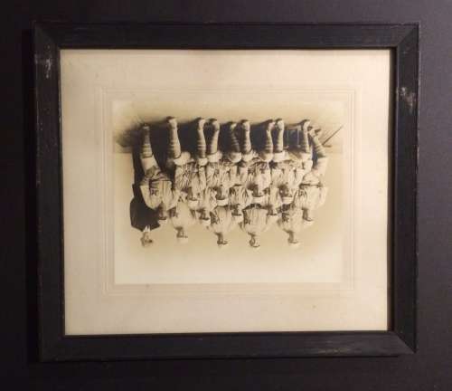 Early Base Ball Team with M on Cadet Collar Uniforms