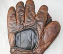 View the image: Early 1900's Brown Crescent Glove Back