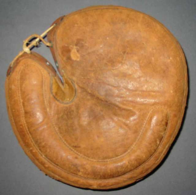 Early 1900's Crescent Pad Catchers Mitt Front