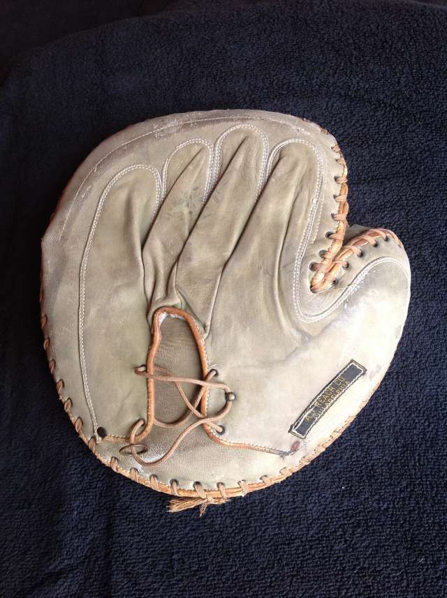 A.J. Reach A Crescent Catchers Mitt Back