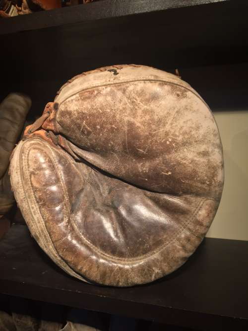 Early 1900's A.J. Reach Crescent Catchers Mitt Front