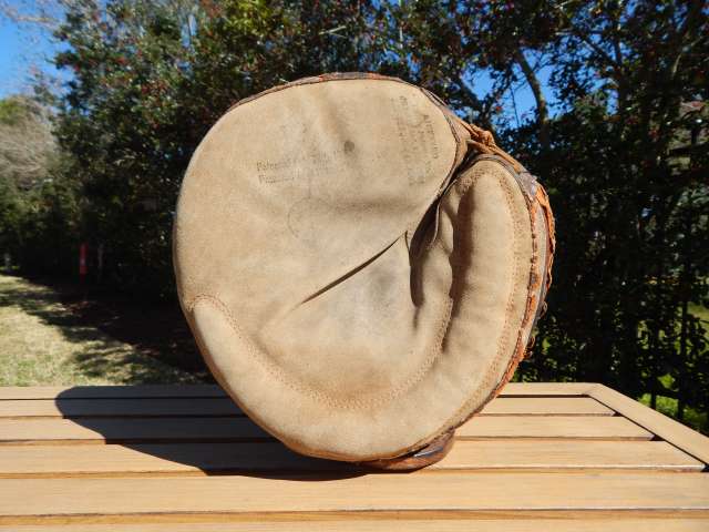 Early 1900's A.J. Reach Crescent Catchers Mitt Lefty Front