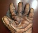 View the image: Early 1900's A.J. Reach Crescent Glove Front