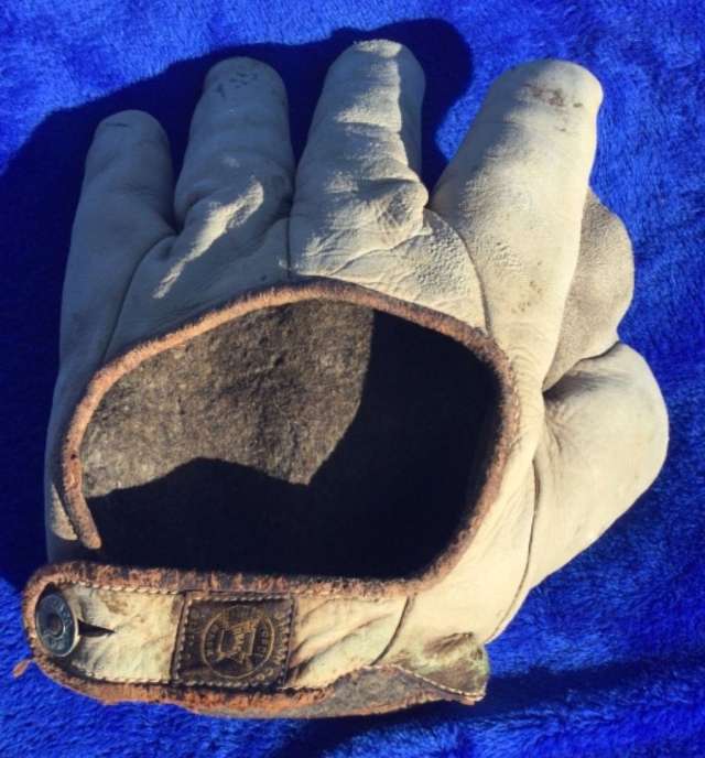 Early 1900's A.J. Reach Crescent Glove Light Back