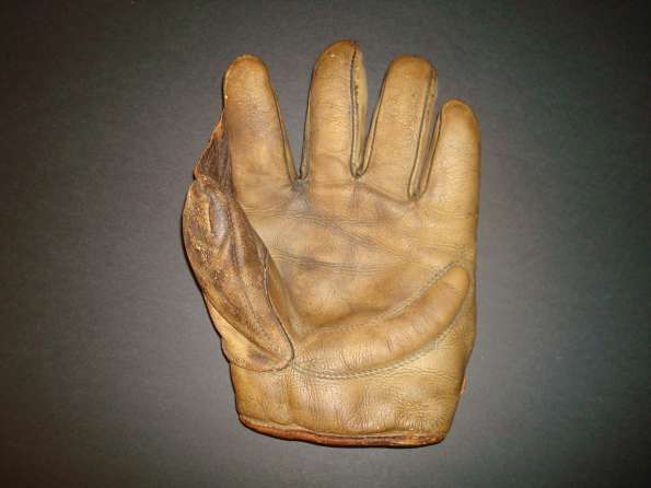 Early 1900's A.J. Reach Crescent Glove Light Brown Front