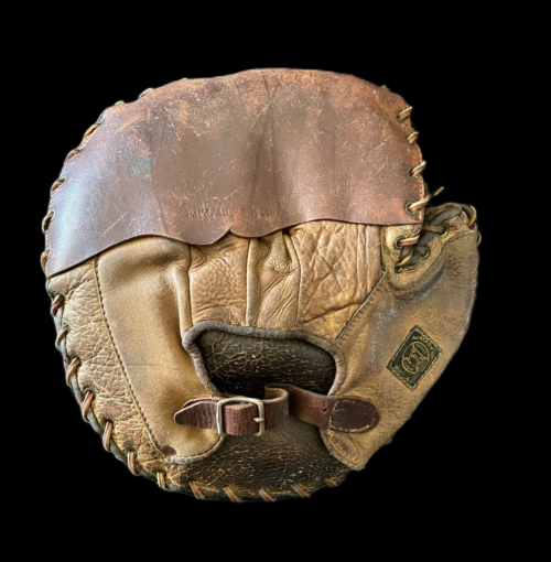 Early 1900's A.J. Reach Decker Patent Crescent Mitt Back