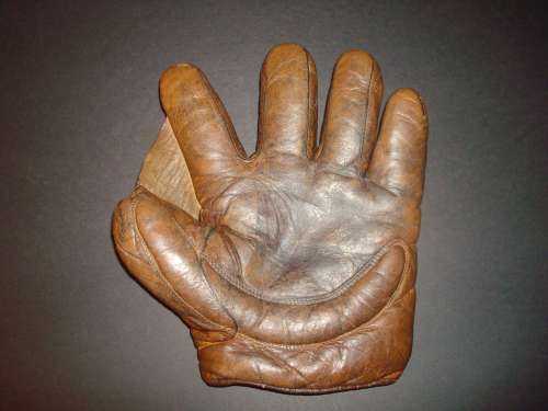 Early 1900's A.J. Reach Orange Brown Crescent Front