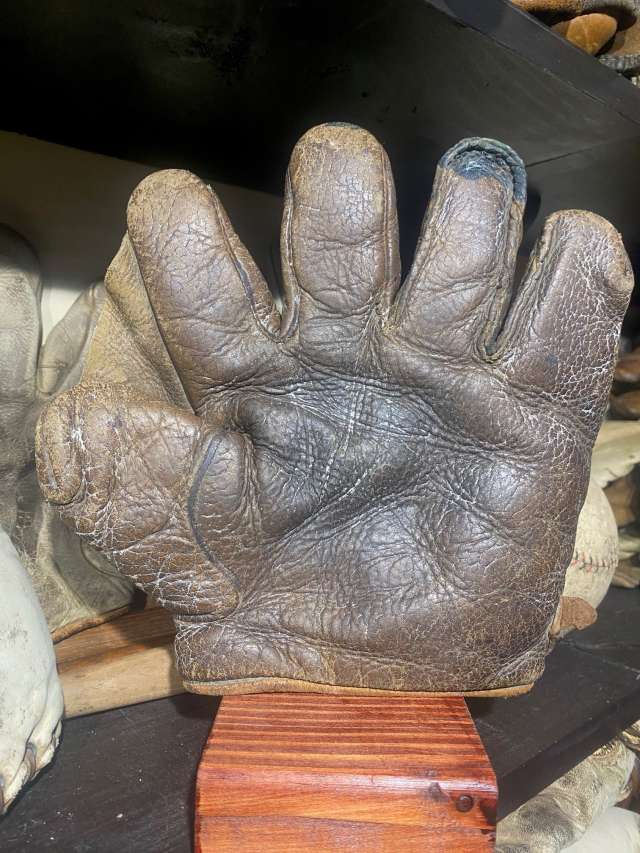 Early 1900's Buckle Back Full Web Brown Front