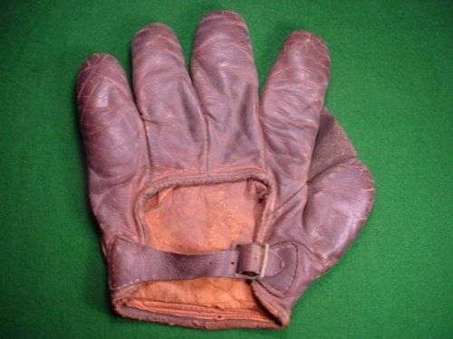 Early 1900's Buckle Back Full Web Burgundy Back