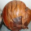 Early 1900's Buckle Web Sewn Palm Crescent Catchers Mitt Back