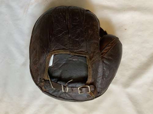 Early 1900's Buckle Web Youth Crescent Catchers Mitt Back