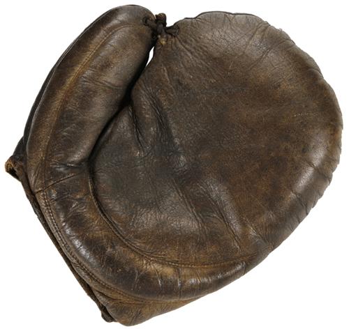 Early 1900's Crescent Basemitt Brown Front