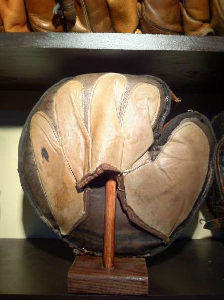 Early 1900's Crescent Catchers Mitt Brown Back