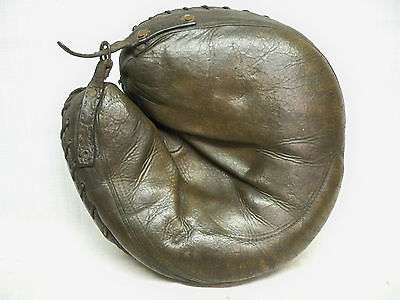 Early 1900's Crescent Catchers Mitt Front