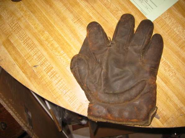 Early 1900's Crescent Glove Tall Brown Front
