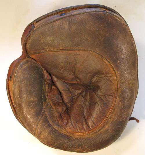 Early 1900's D&M Crescent Pad Laced Heel Reinforced Pocket Catchers Mitt Front