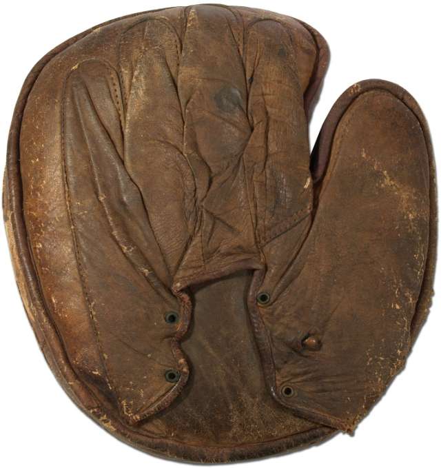 Hook and Eye Back Catchers Mitt Back