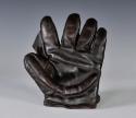 View the image: Early 1900's Spalding Black Crescent Glove Front