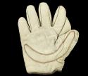View the image: Early 1900's Spalding White Crescent Lefty Front