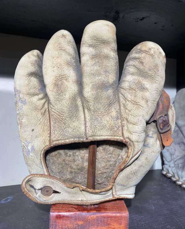 Early 1900's Victor Buckle Web Crescent Back