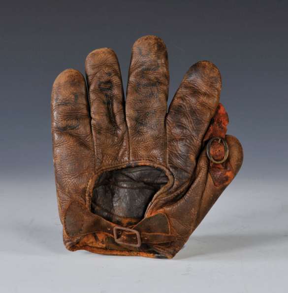 Early 1900's Victor Buckle Web Crescent Glove Back