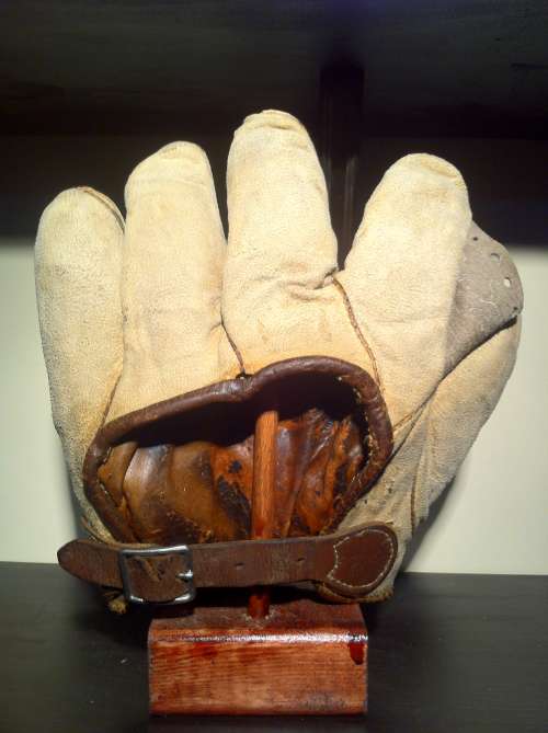 Early 1900's White Buckleback Full Web Back