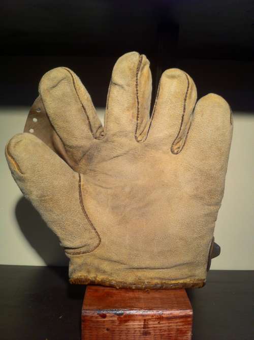 Early 1900's White Buckleback Full Web Front