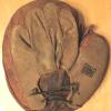 Early 1900's Wright & Ditson Crescent Catchers Mitt Back
