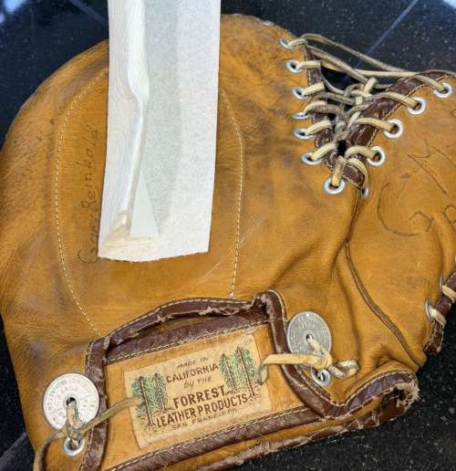 Forrest Leather Products Basemitts Back