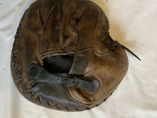 JC Higgins Patched Pocket Catchers Mitt Back