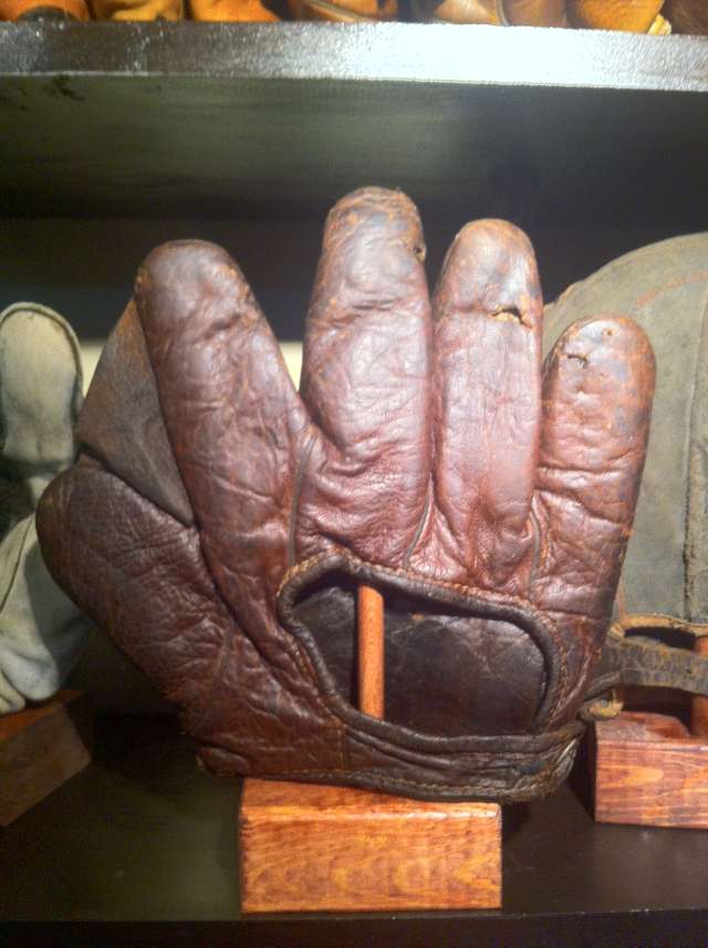 JC Higgins Full Web Brown Lefty Back