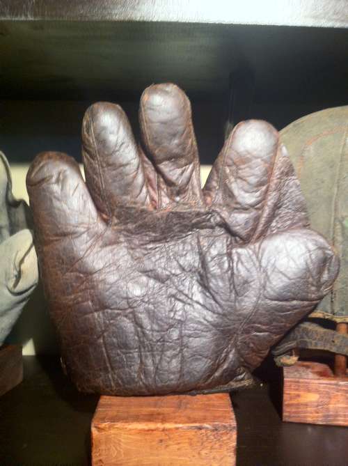 JC Higgins Full Web Brown Lefty Front