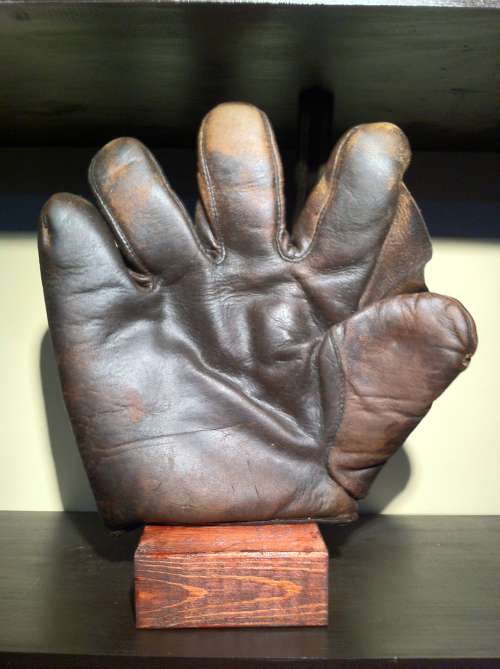 JC Higgins Full Web Brown Lefty Front