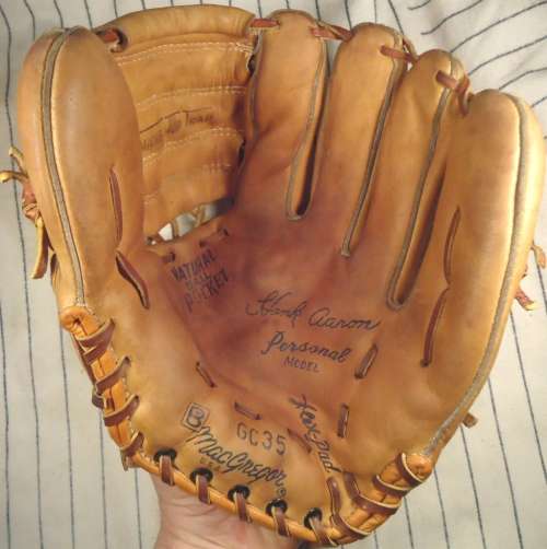 Hank Aaron Brunswick MacGregor GC35 Personal Model Front